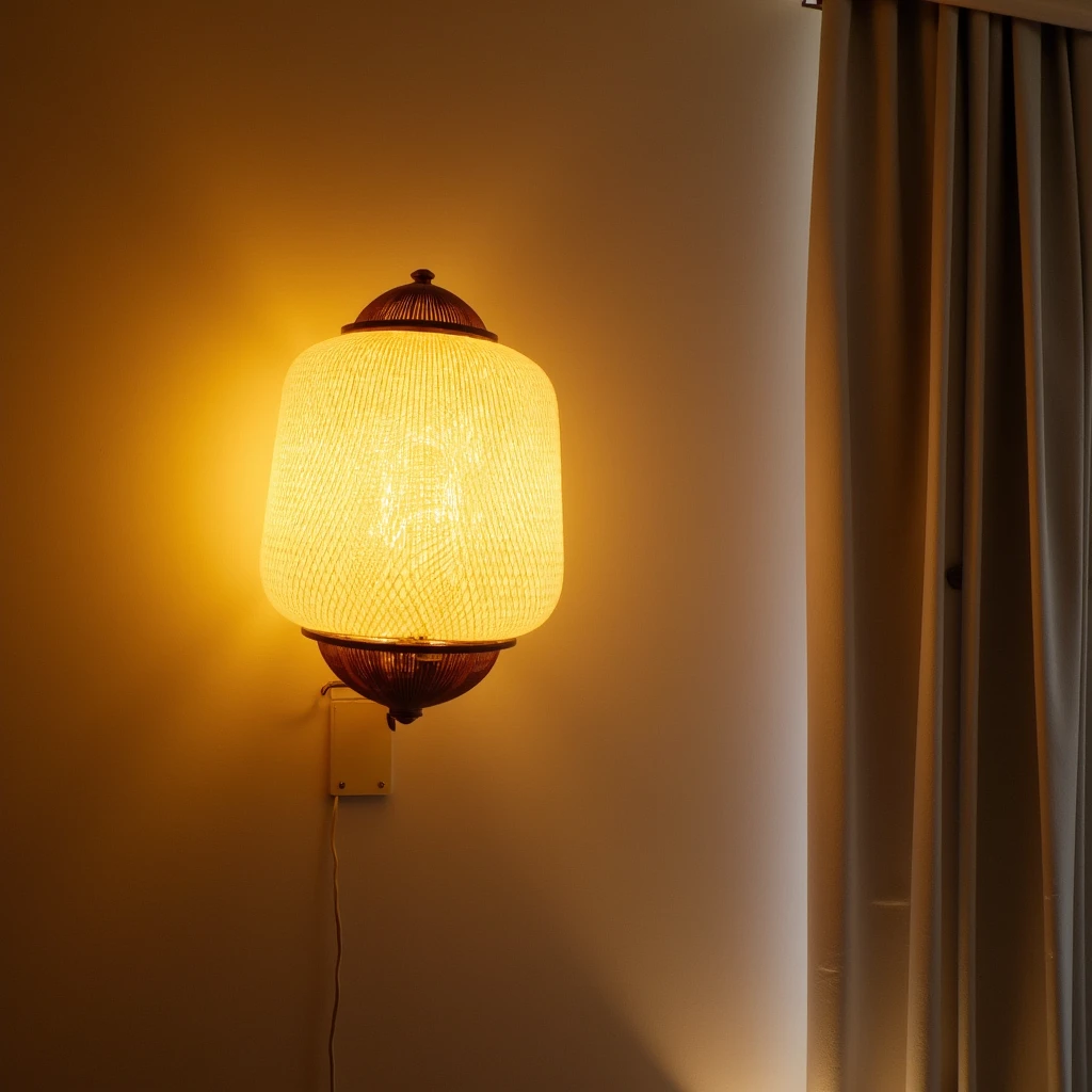 Bed wall lamp for Grand Hyatt hotel inspired by beehive